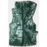 Vestă scurtă cu suport verde pentru femei (B8152-10)