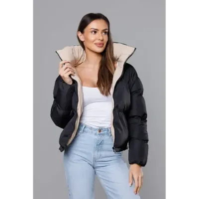 Geacă puffer neagră tranzitorie (5M3115-392)