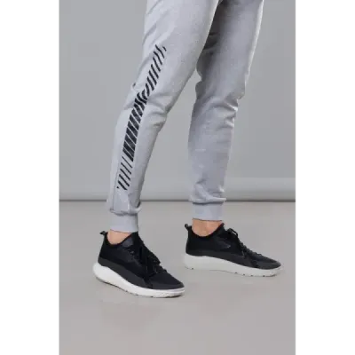 Pantaloni pentru bărbați cu imprimeu gri alb (8K178-2)