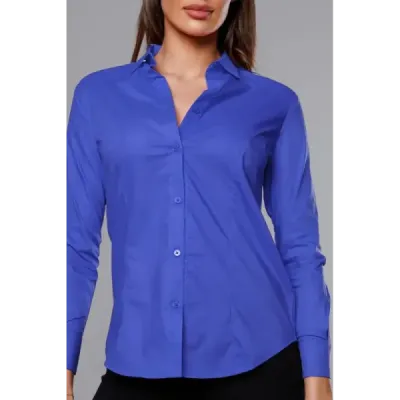 Tricou de femeie albastru clasic (HH039-9)