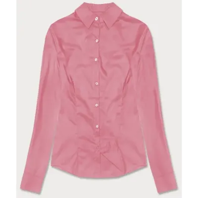 Tricou de femeie roz deschis clasic (HH039-25)