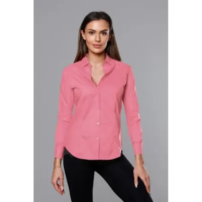 Tricou de femeie roz deschis clasic (HH039-25)