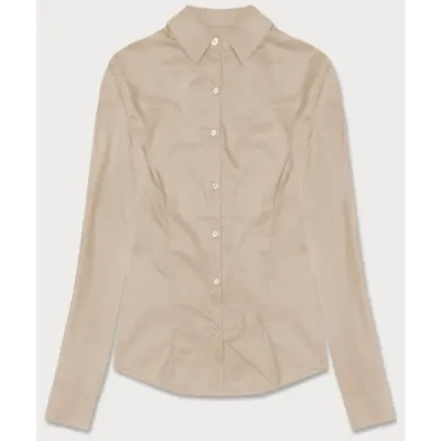 Tricou bej clasic pentru femei (HH039-34)