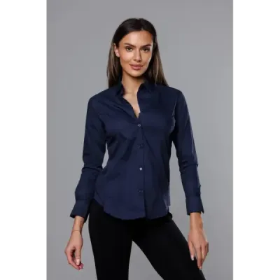 Tricou clasic albastru închis pentru femei (HH039-50)