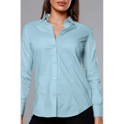 Tricou clasic albastru deschis pentru femei (HH039-41)