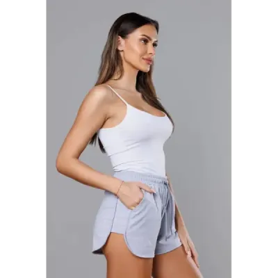 Pantaloni scurţi pentru femei gri (8K951-2)