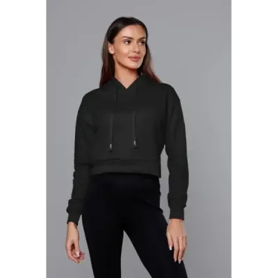 Pantaloni scurti cu hanorac negru (8B931-3)