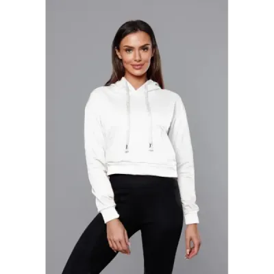 Pantaloni scurti cu hanorac alb (8B939)