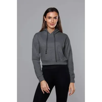 Pantaloni scurti cu hanorac gri închis (8B939-5)