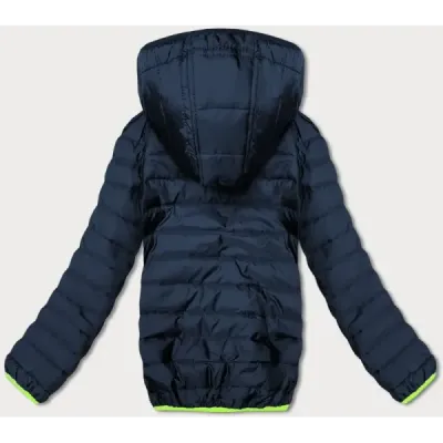 Sacou pentru femei de sport cu inserții gri neon rodie (8M911-215)