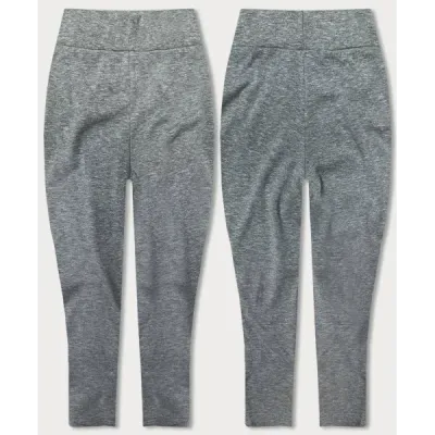 Cotton leggings 3/4 gri (YW01045-a3)
