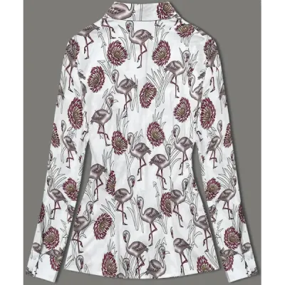 Cămașă cu manșon lung flamingo ecru (AWY0168)