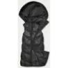 Vestă lungă conservă cu glugă neagră (5M3183-392)