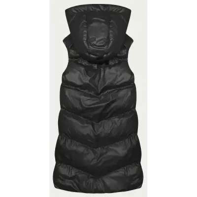 Vestă lungă conservă cu glugă neagră (5M3183-392)