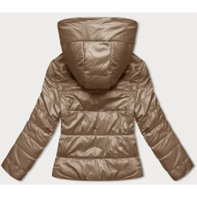Jacheta scurta pentru femei cu caramel (B8187-101)