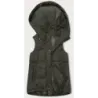 vestă cu puf pentru femei kaki (B8153-11)