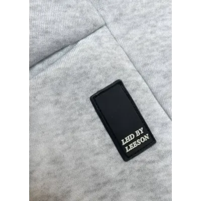Tricou lung pentru femei cu gri deschis (AMG-332A)