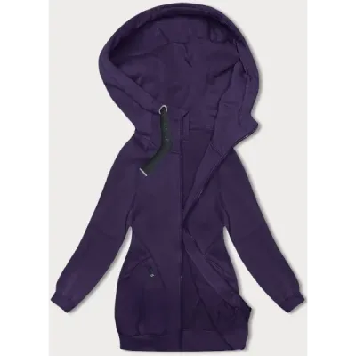Tricou lung pentru femei cu bretele violet (AMG-332A)