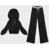 Set negru de femeie cu dungi (AMG-341A)