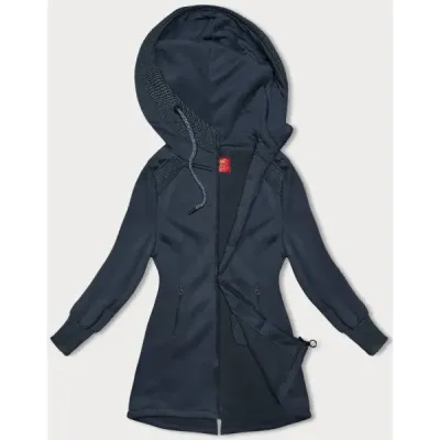 Tricou lung pentru femei din marină (AMG/321A)