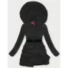 Sacou de iarnă pufos negru (2M-007)