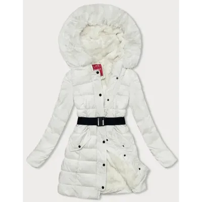 Jacheta ecru de iarnă Fluffy (2M-007)