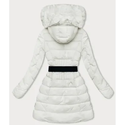 Jacheta ecru de iarnă Fluffy (2M-007)