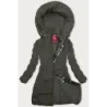 Jacheta de iarna cu gluga kaki (2M-231)