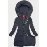 Jacheta de iarna cu capota marina (2M-231)