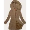 Jacheta de iarna cu gluga maro (2M-023)