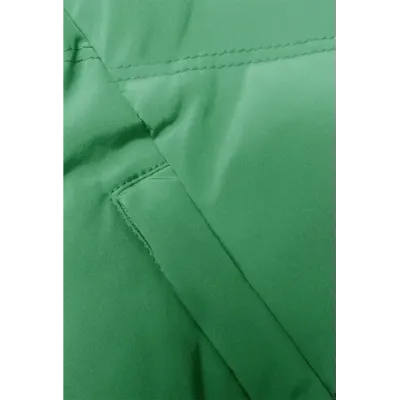 Vestă pentru femei cu picioare și glugă verde (23-011)