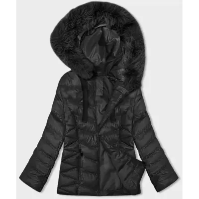 Jacheta scurta de iarna cu gluga neagra (5M3138-392A)