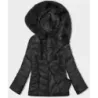Jacheta scurta de iarna cu gluga neagra (5M3138-392A)