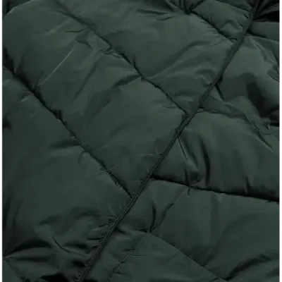 Jacheta lungă de iarnă verde închis (2M-033)
