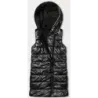 Vestă pentru femei cu blocare negru asimetric (16M9117-392)