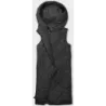 Vestă lungă supradimensionată negru (5M3165-392)