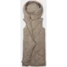 Vestă lungă supradimensionează bejul închis (5M3165-84)