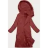 Jacheta lunga de iarna cu gluga J.Style rosu (5M3173-270)