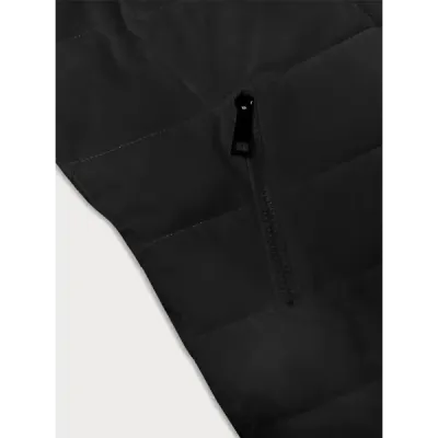 Jacheta de iarna pentru femei murate cu negru LHD capota (2M-057)