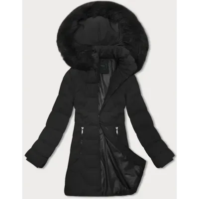 Jacheta pentru femei cu glugă J Stil negru (16M9121-392)