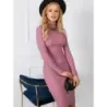 Rochie meci în dungi cu golf Rue Paris trandafiri murdari (5133-35)