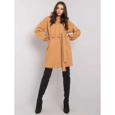 Rochie supradimensionată cu centura de cămilă (753)