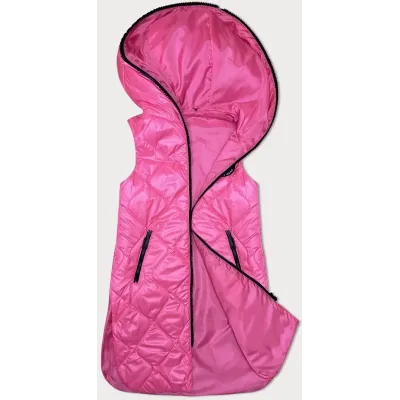 Vestă pentru femei cu patinaj roz decorativ (B8230-83)
