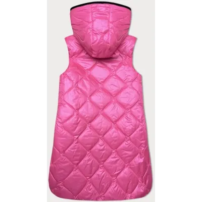 Vestă pentru femei cu patinaj roz decorativ (B8230-83)
