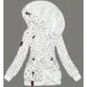 Hoodie ancoră gros cu blocare alb înclinat (2308)