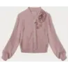 Tricou cu usturoi și trandafiri roz (16023)