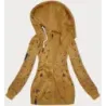 Tricou pentru femei descheiat cu stele galbene (2313)