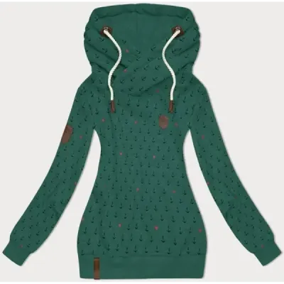 Tricou turcoaz modelat pentru femei (2304)