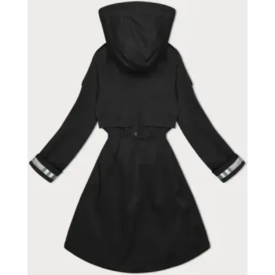 Cienka parka damska z kapturem BH Forever czarna (BH-2403)