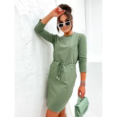 rochie de bumbac kaki (700)